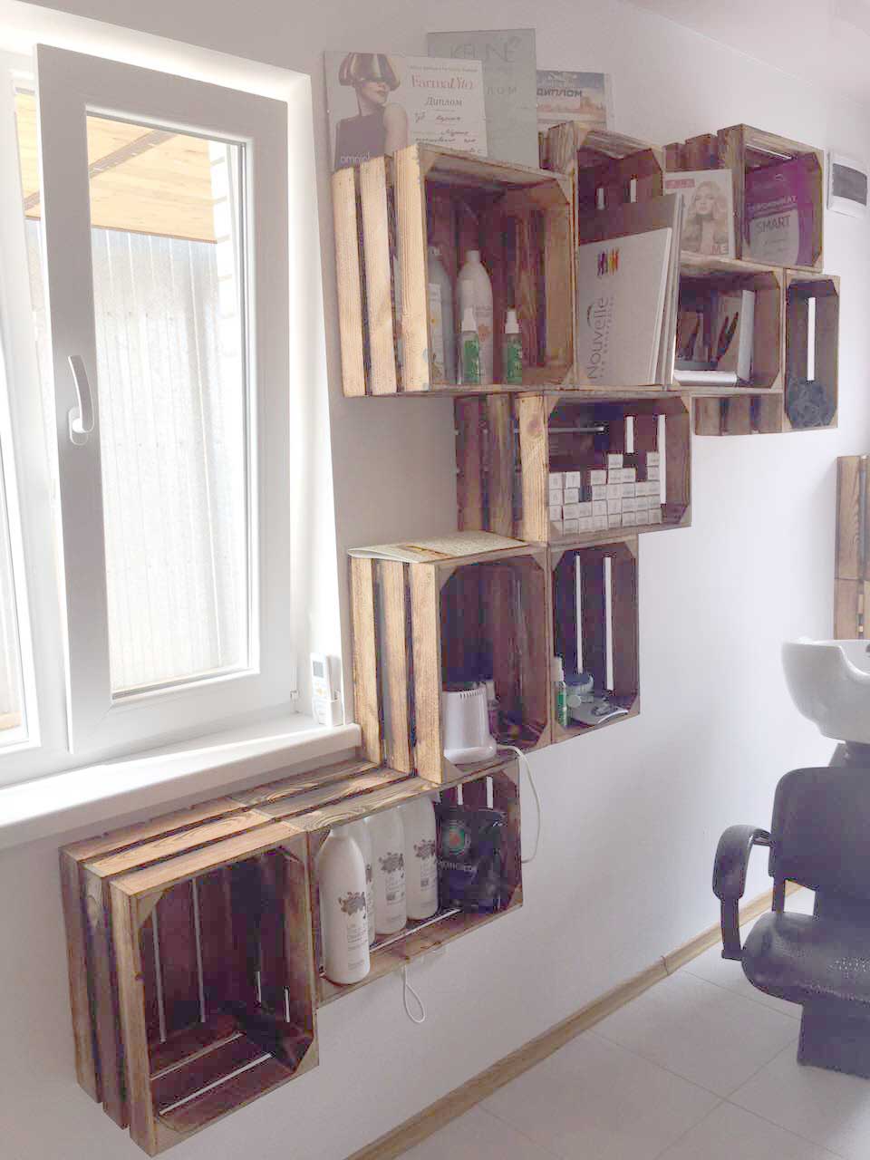rack shelving boxes
