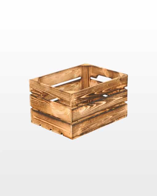 Crate With Handles Burned 40x30x23