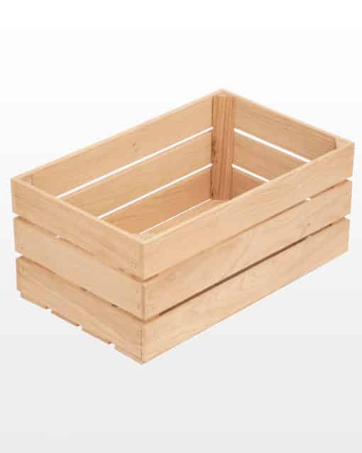 Wooden oak crate 40x25x18