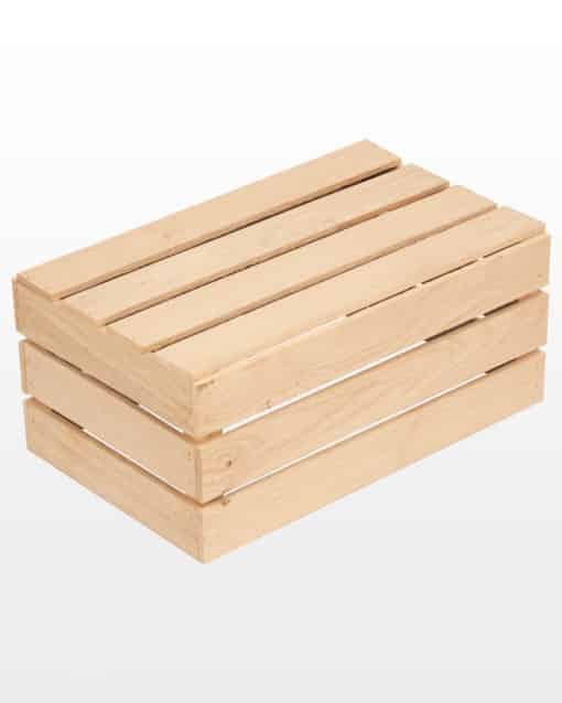 Wooden oak crate 40x25x18 - Image 3