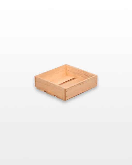 лоток ящик деревянный натуральный 25х25х8