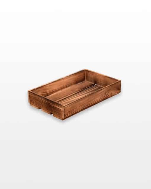 wooden crate tray box