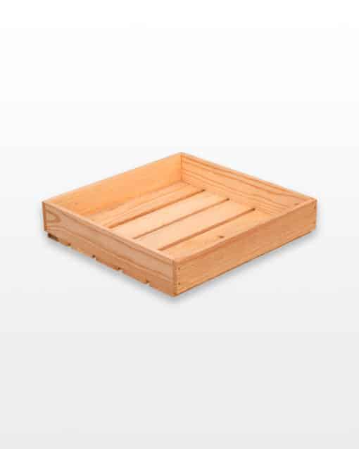 лоток ящик деревянный натуральный 40х40х8