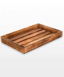 лоток ящик деревянный обожженный 60х40х8