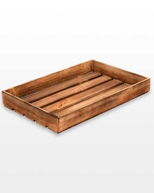 wooden crate tray box