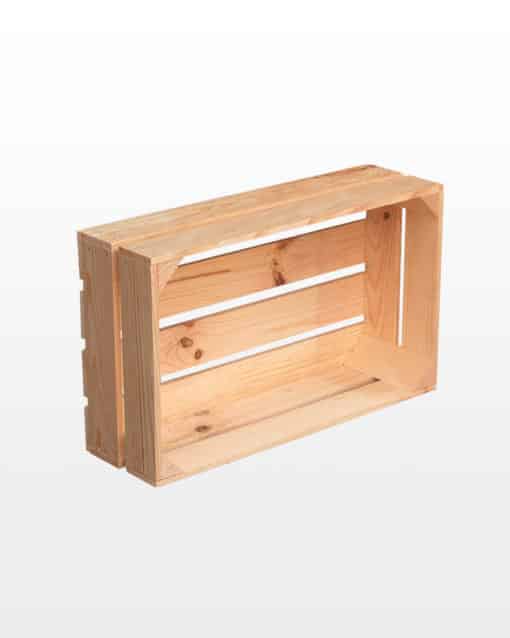 Wooden Зlaned Сrate 50x30x15 - Image 2