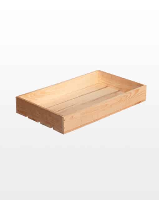 Wooden planed crate-tray 50x30x7