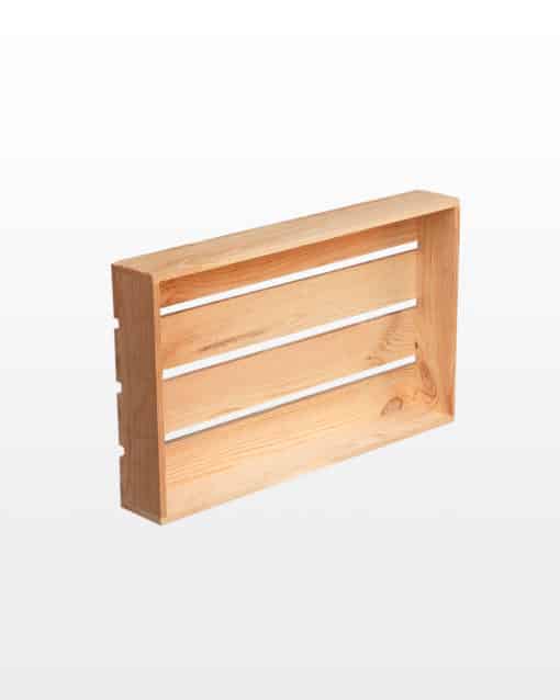 Wooden planed crate-tray 50x30x7 - Image 2