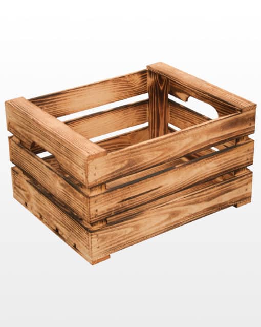 Ящик деревянный с ручками 50x40x27 обожженный