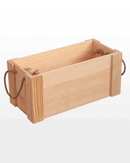 Wooden Closed Planed Crate With Handles 45x21x20 - Image 4