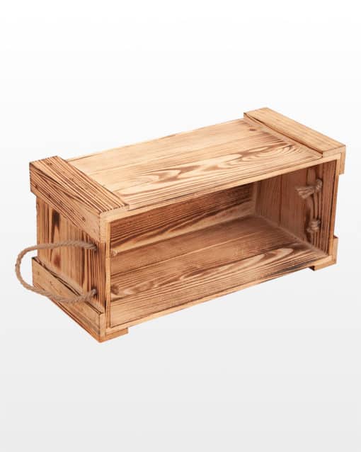 Wooden Closed Planed Crate With Handles 45x21x20 - Image 5