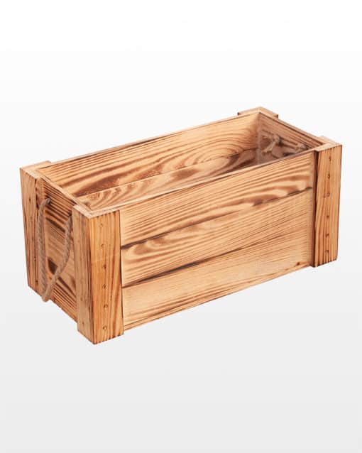 Wooden Closed Planed Crate With Handles 45x21x20 - Image 6