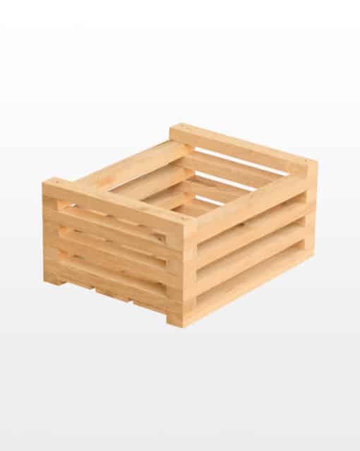 Ящик деревянный 25x20x11 дубовый реечный