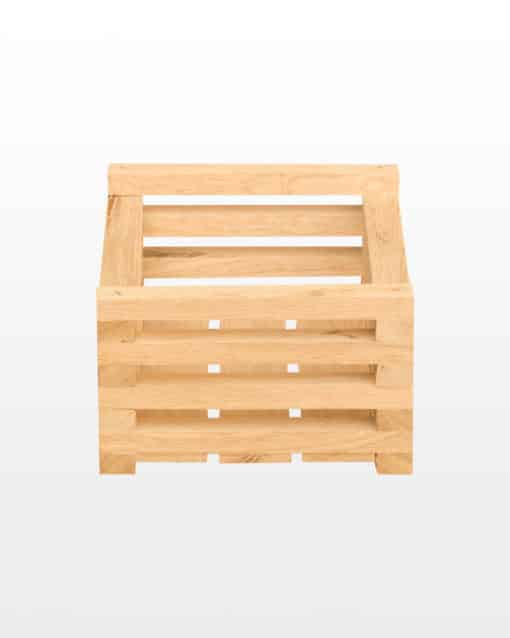 Ящик деревянный 25x20x11 дубовый реечный — изображение 3