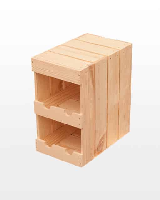Ящик винный стеллажный 2x2