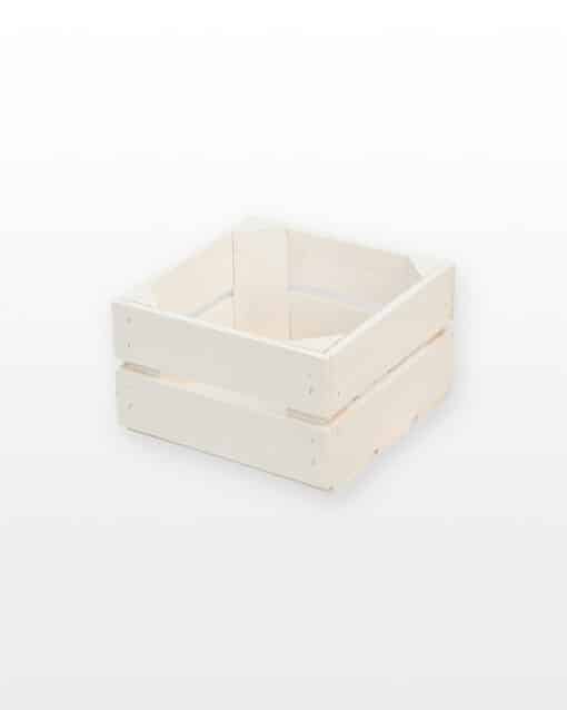 Ящик белый строганный 25x25x15
