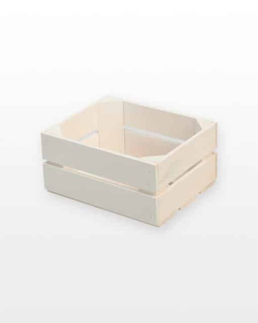 Ящик белый строганный 30x25x15