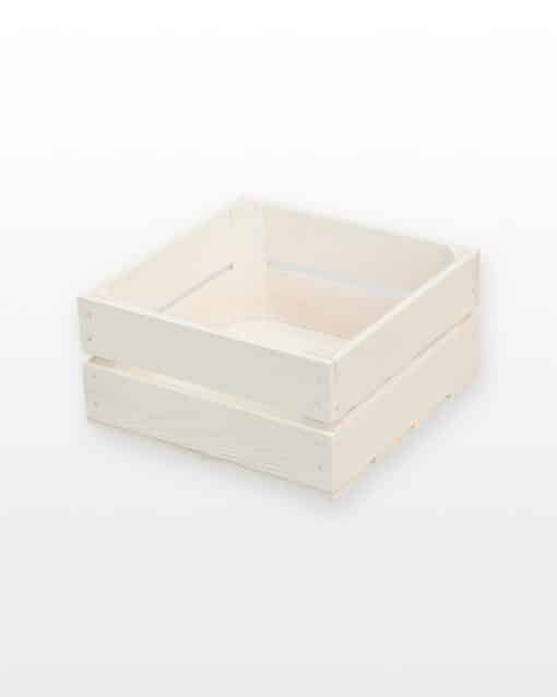 Ящик белый строганный 30x30x15