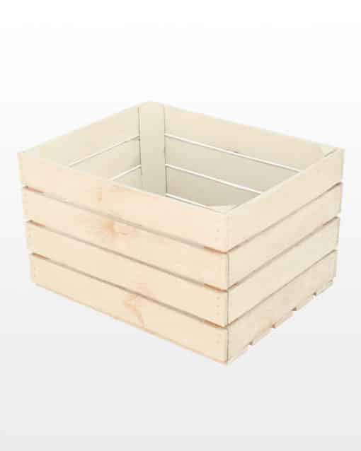 Ящик белый искусственно состаренный 50x40x30 польский кубик