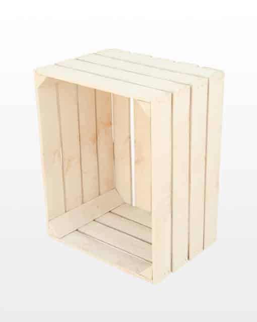 Ящик белый искусственно состаренный 50x40x30 польский кубик - Зображення 3