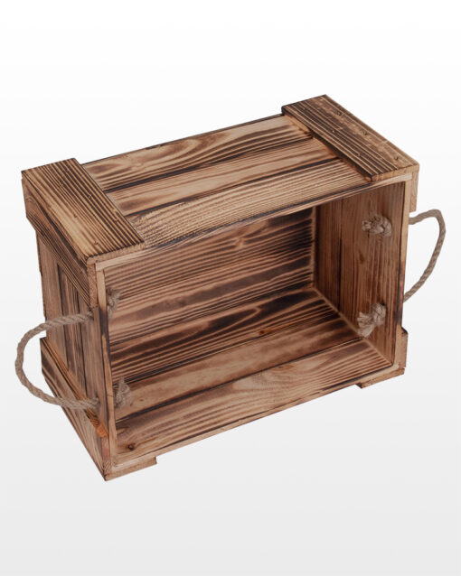 Wooden Closed Planed Crate With Handles 40x30x20 - Image 5