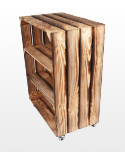 деревянный ящик на колесах