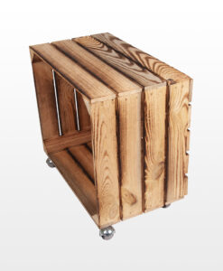 деревянный ящик на колесах